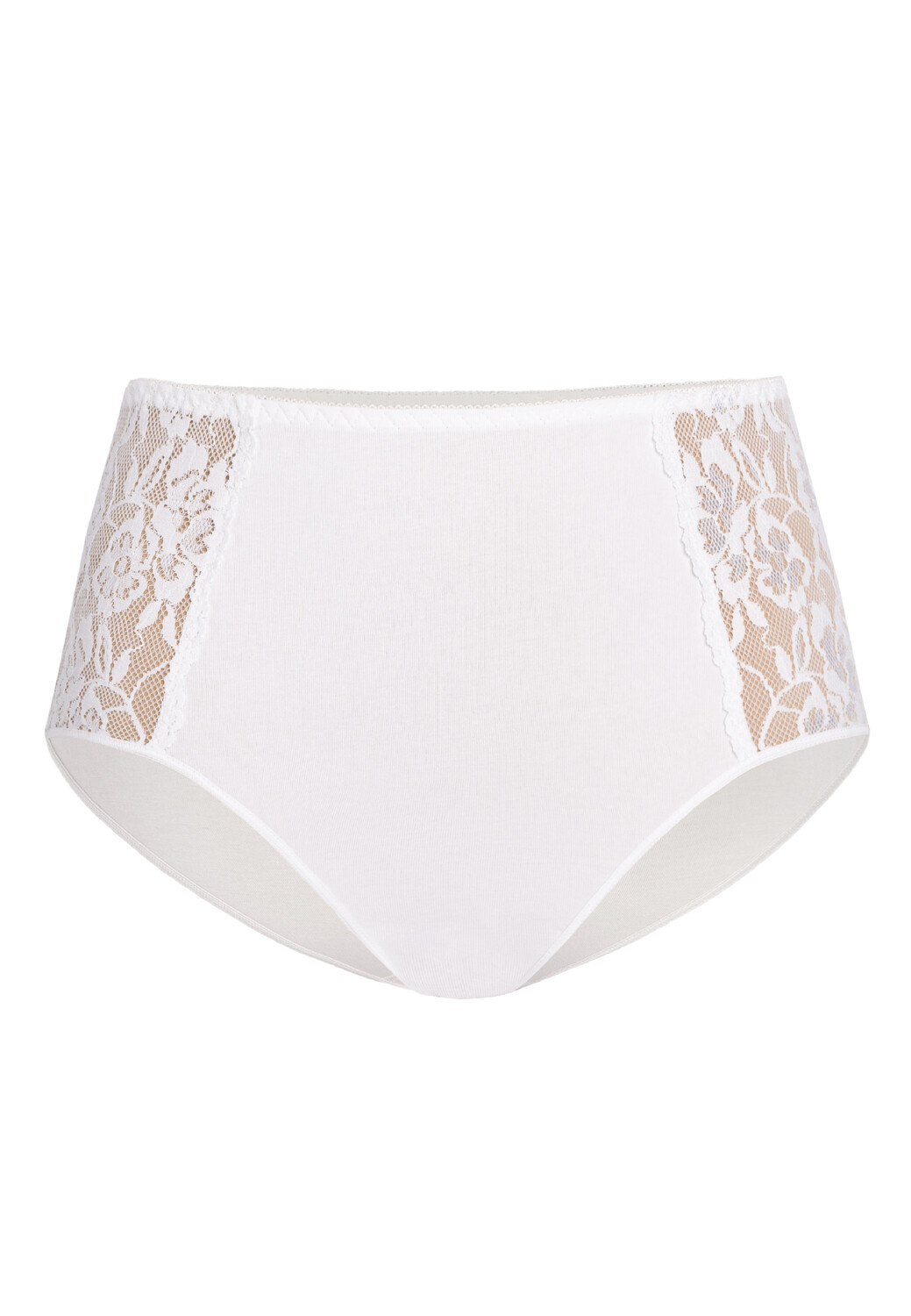 

Трусы Teyli Hohe Taille Baumwoll mit floraler Spitze Loren, белый