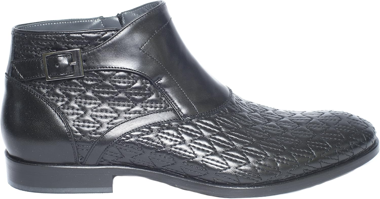 

Мужские черные ботинки Giovanni Conti 3556-01 с декоративной строчкой