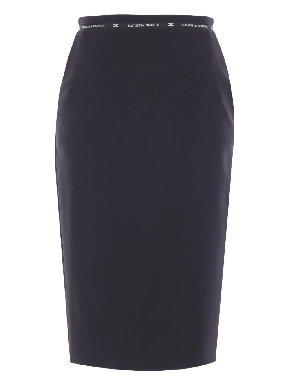

Юбка миди с логотипом Elisabetta Franchi, черный