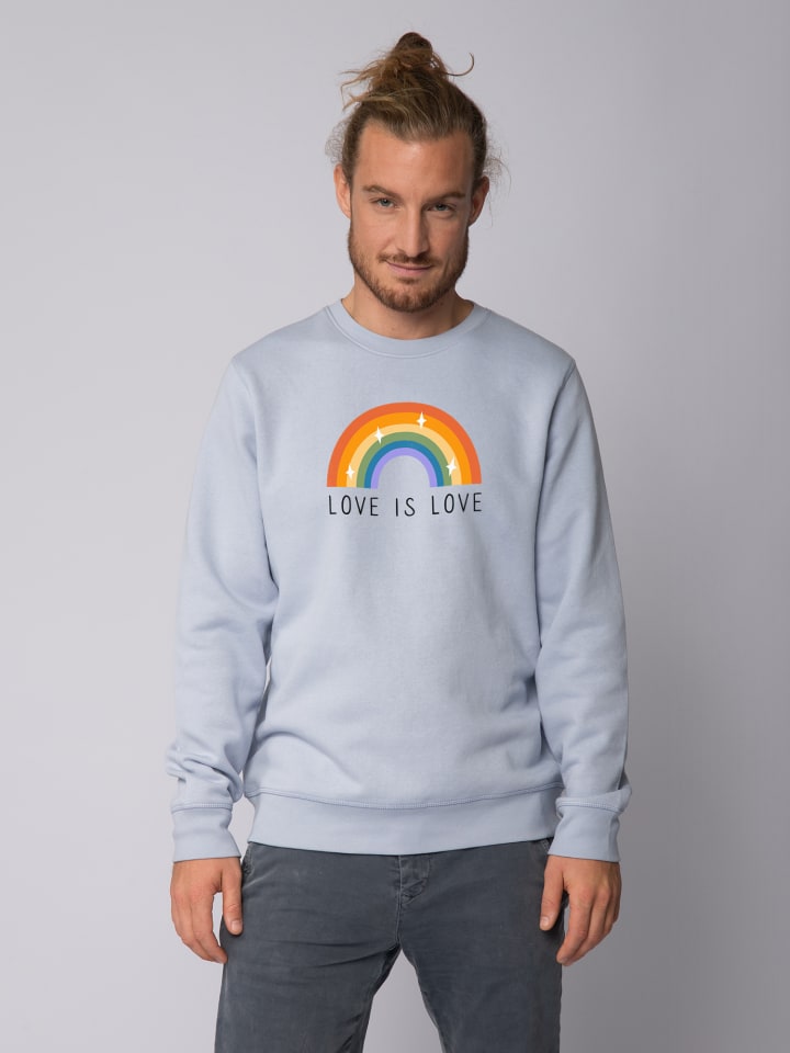 

Толстовка wat Apparel Love is Love, цвет serene blue