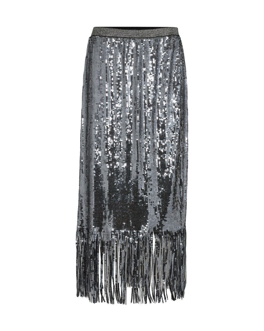 

Юбка миди MOS MOSH Skirt, серебряный