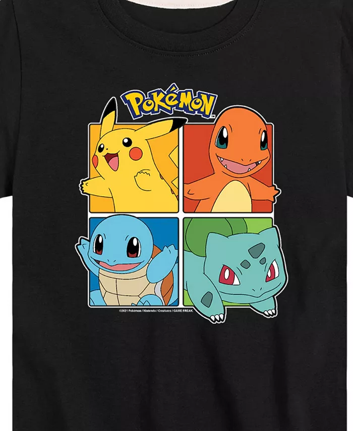 Футболка с принтом персонажей Pokémon для мальчиков старшего возраста Pokemon, черный — фото 3