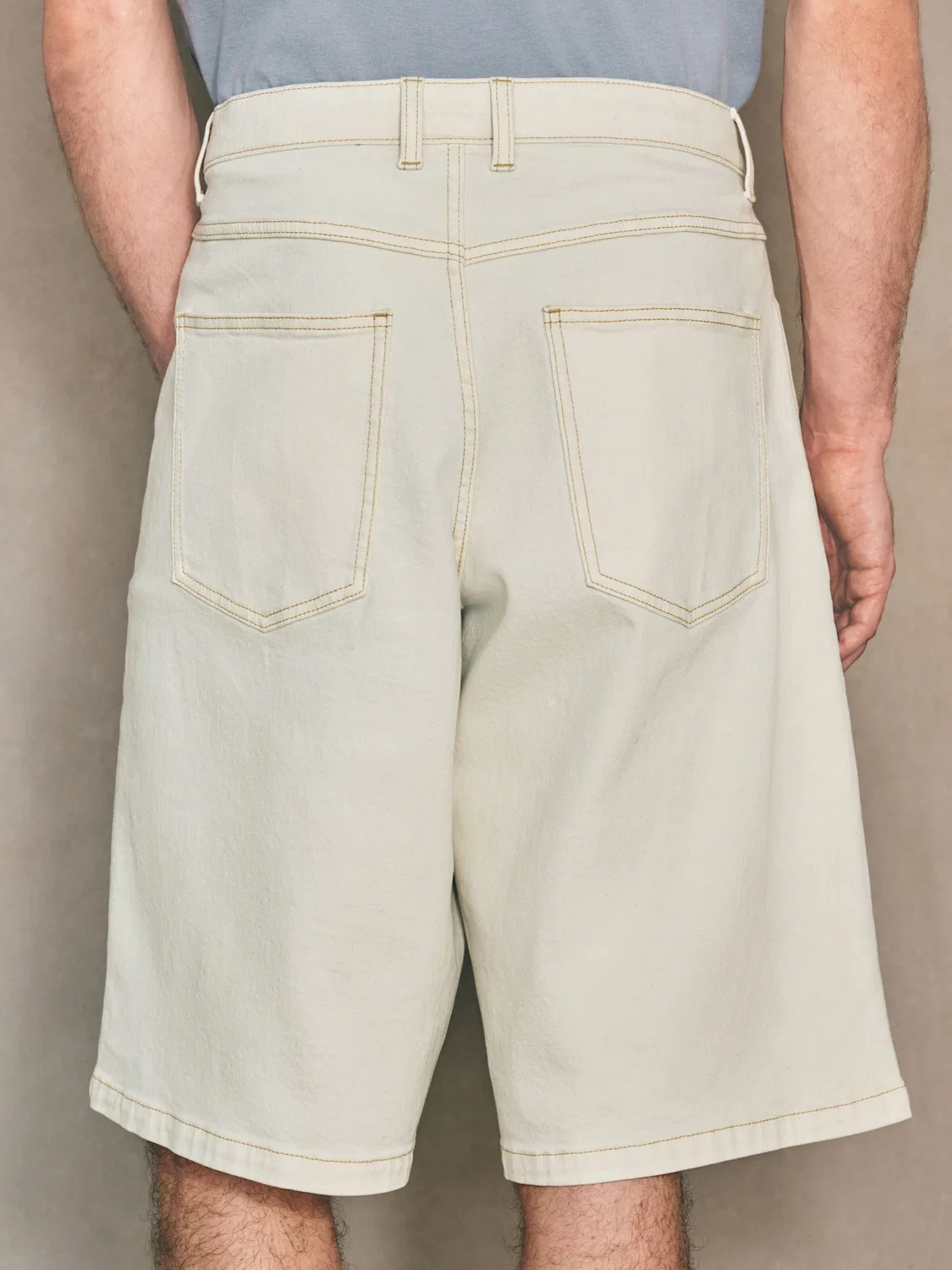 Джинсы Next Wide leg Jeans Jumbo, бежевый — фото 2