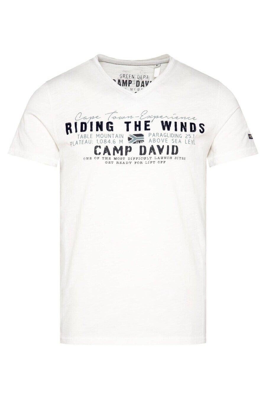 

Классическая футболка CAMP DAVID Shirt Paragliding Cape Town, белый