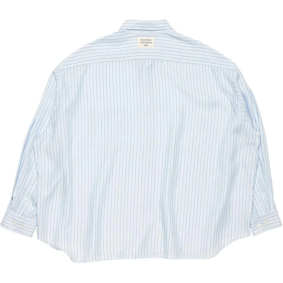 Рубашка Midsummer Capsule Collection SS26 Acne Studios синяя — фото 3