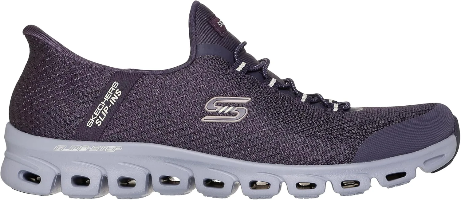 Мужские кроссовки Skechers Glide-Step Pro без шнурков, сливовый — фото 4