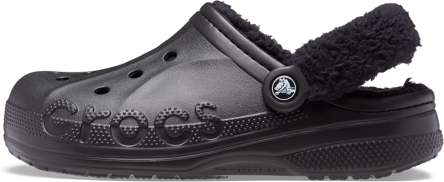 

Сабо Унисекс Взрослые Сабо Baya с меховой подкладкой и ремешком Crocs, черный