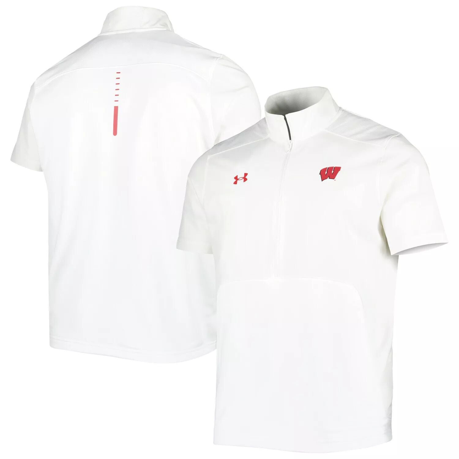 

Мужская белая куртка на молнии Wisconsin Badgers Motivate 2.0 Under Armour, Белый, Мужская белая куртка на молнии Wisconsin Badgers Motivate 2.0 Under Armour