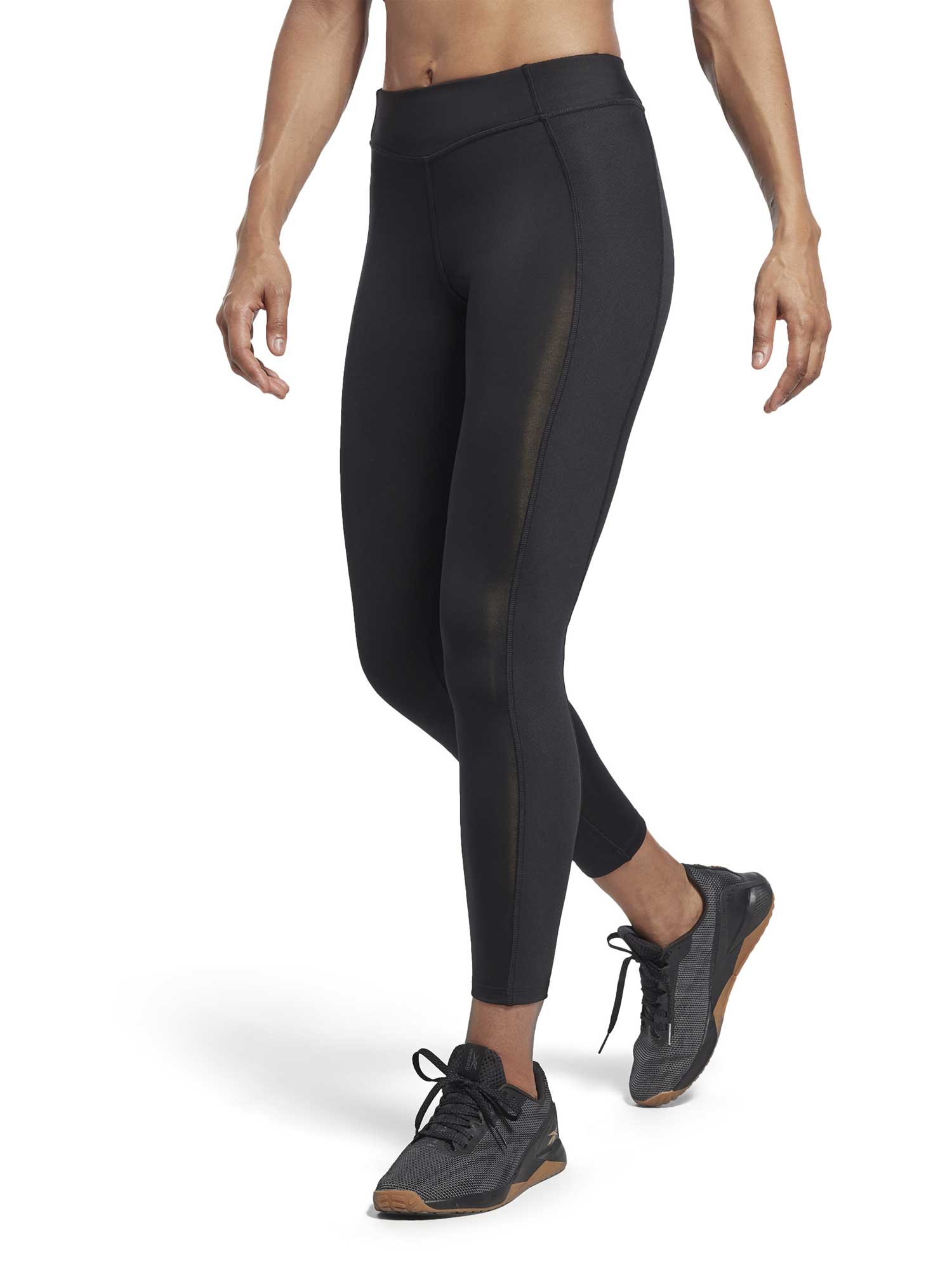 

Тайтсы Reebok Yoga High-Waisted Performance Rib, черный