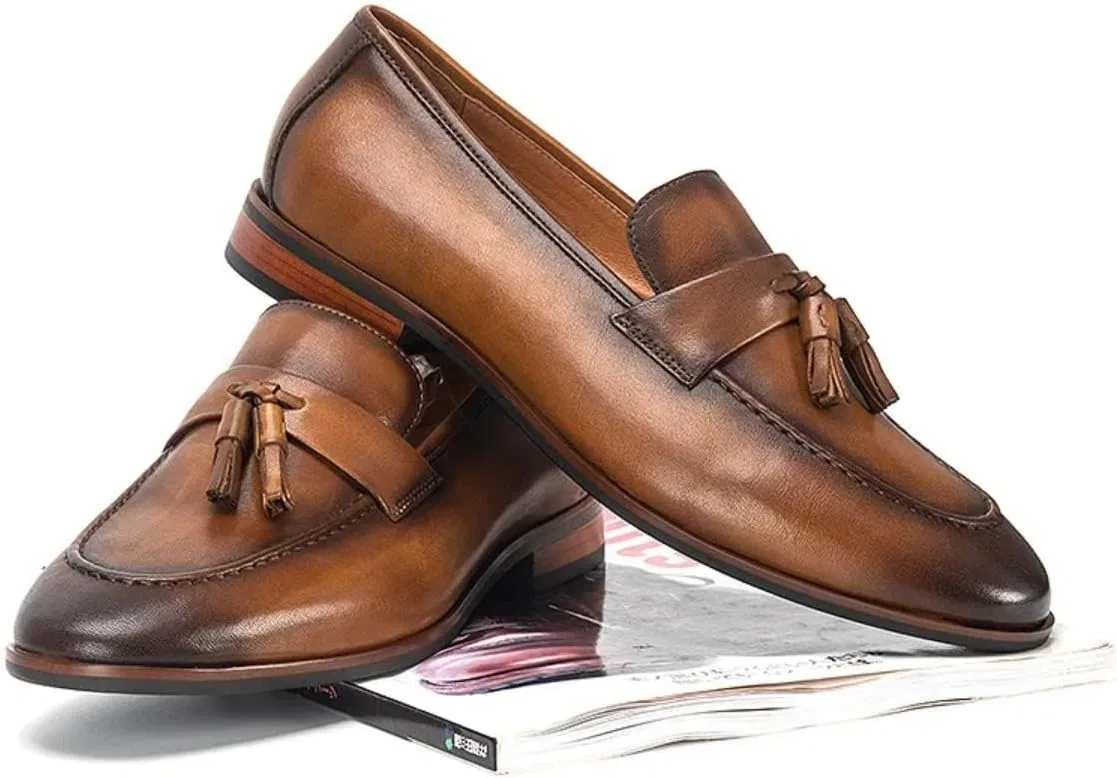 Лоферы кожаные Loafers Brown Waillynice