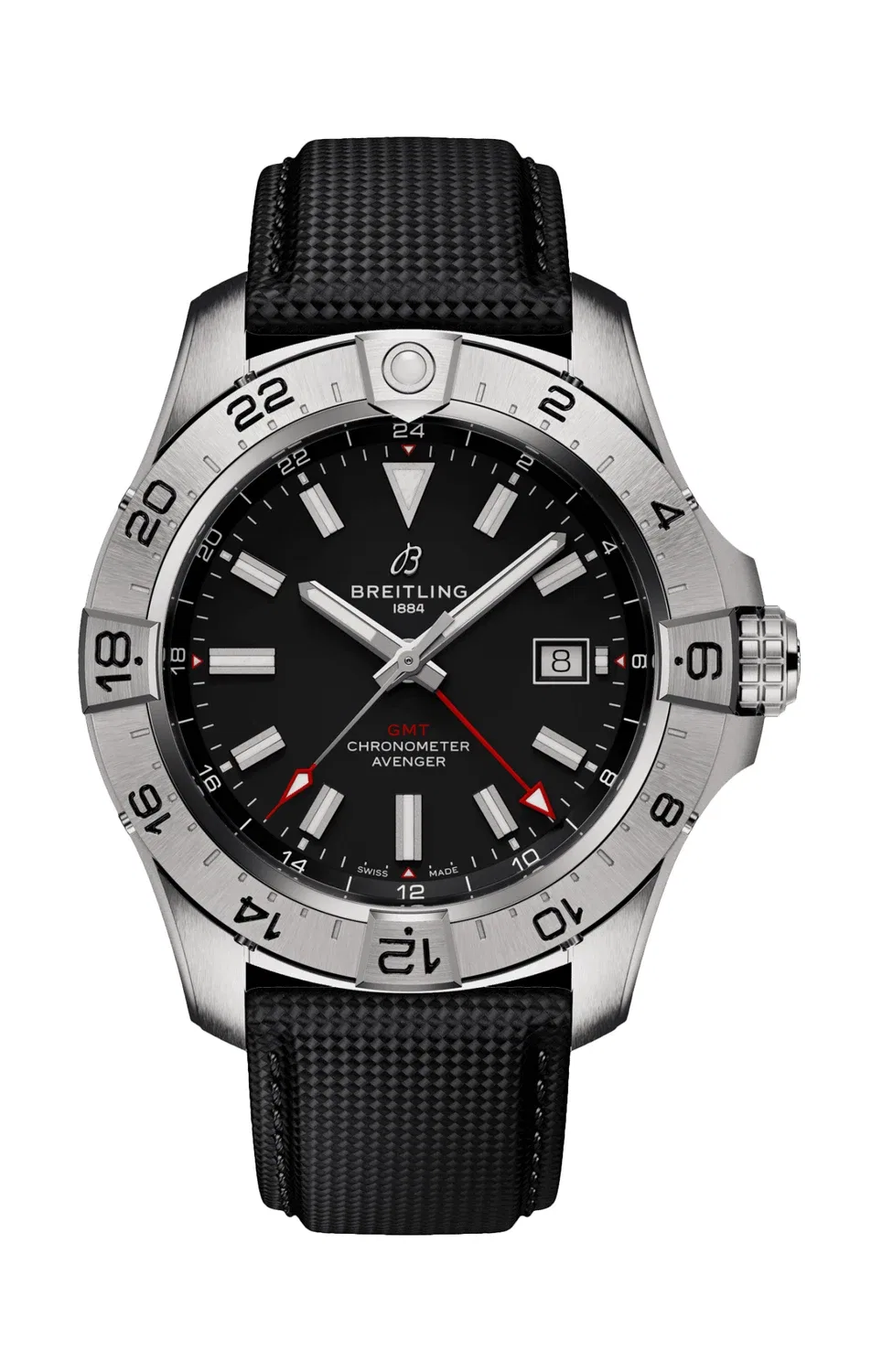 АВЕНДЖЕР АВТОМАТИК GMT 44. - A32320101B1X1 BREITLING, серебряный