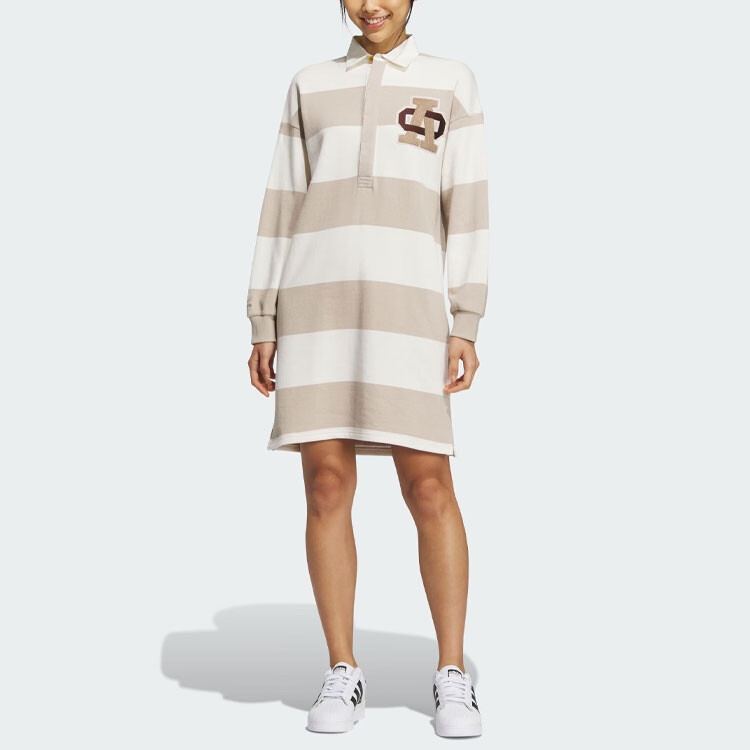 Платье с длинными рукавами женское Wonder бежевое Adidas Originals — фото 2