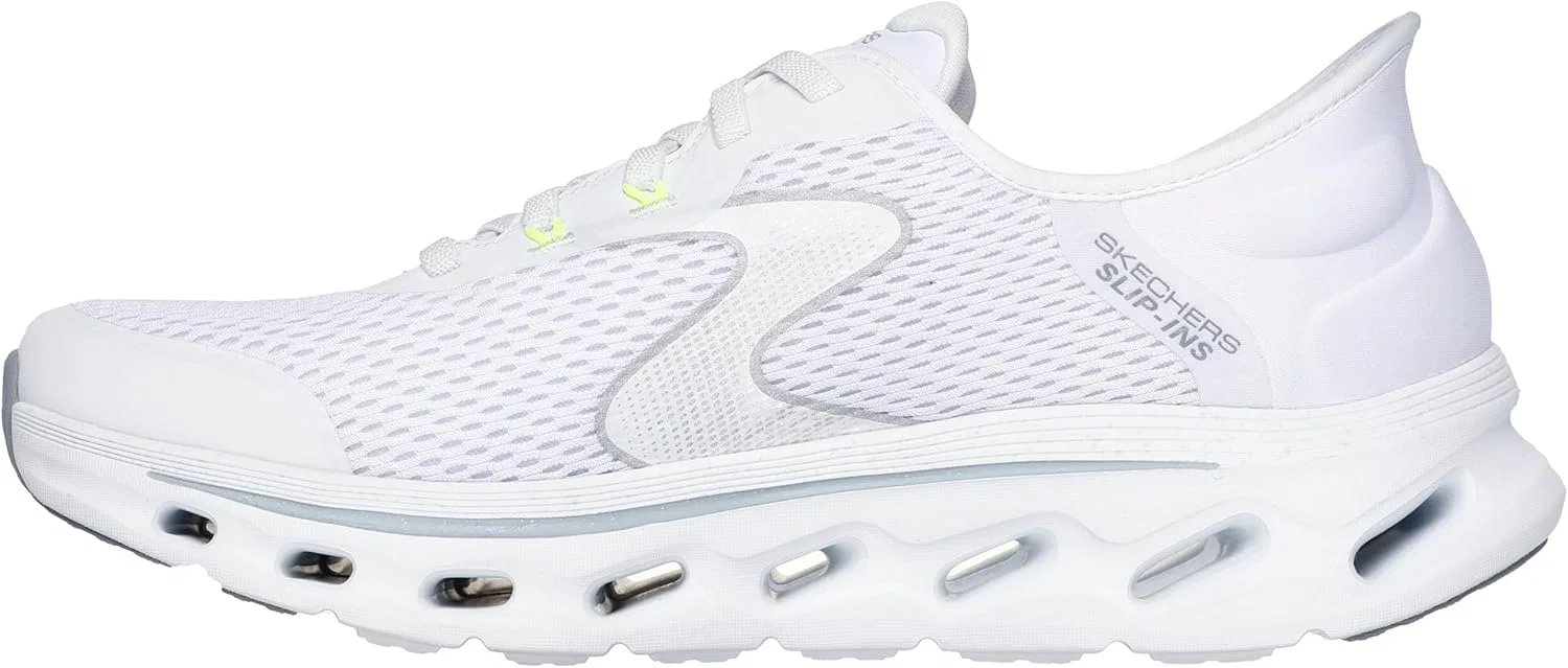 Мужские кроссовки Skechers Go Walk Glide-Step 2.0 Zander, White And Gray Textile Synthetic — фото 4