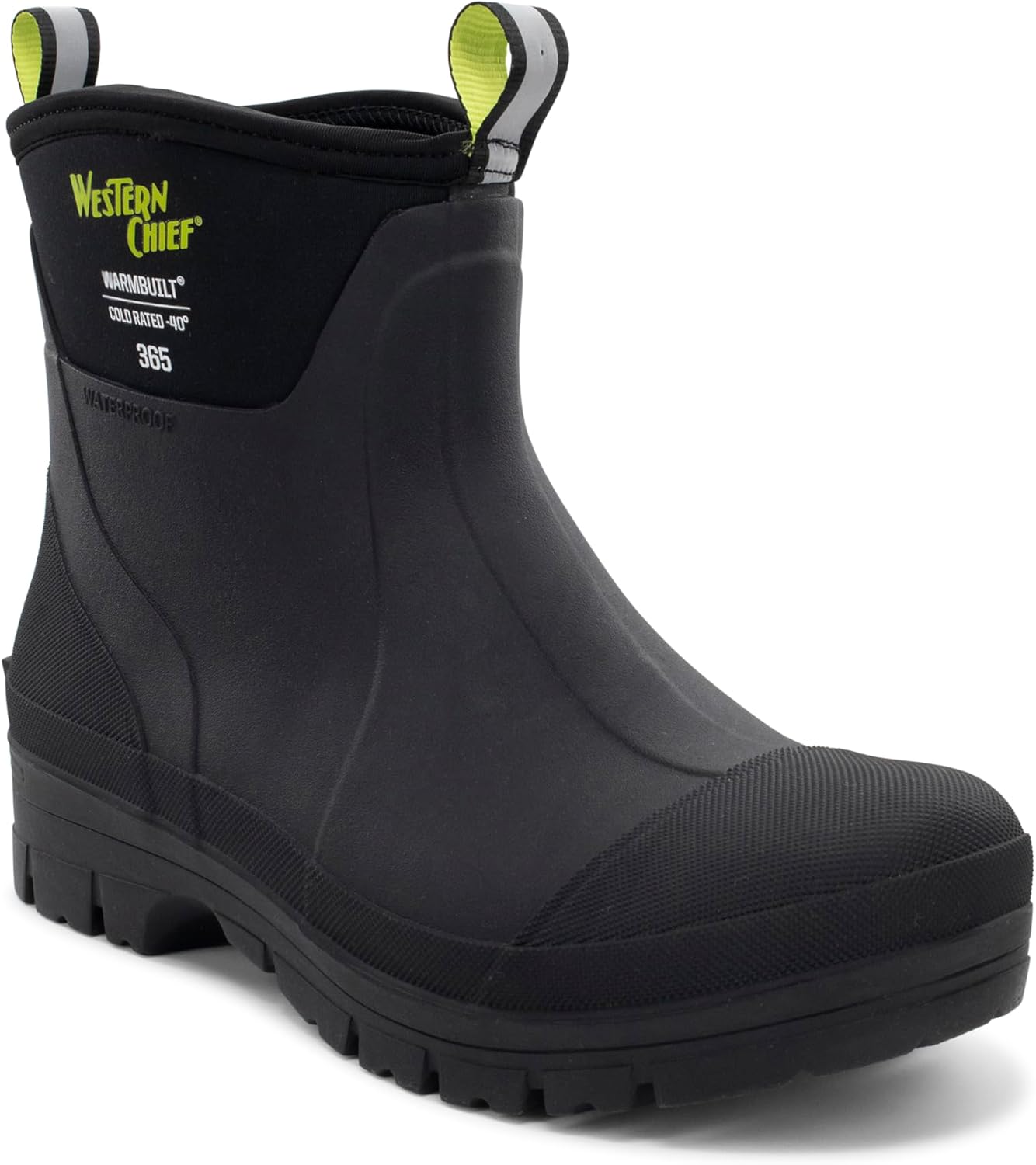 

Унисекс зимние ботинки Western Chief 365 из неопренa для мужчин и женщин - морозоустойчивые, бесшовная водонепроницаемая резина, противоскользящая подошва, обувь для активного отдыха в любую погоду, черный