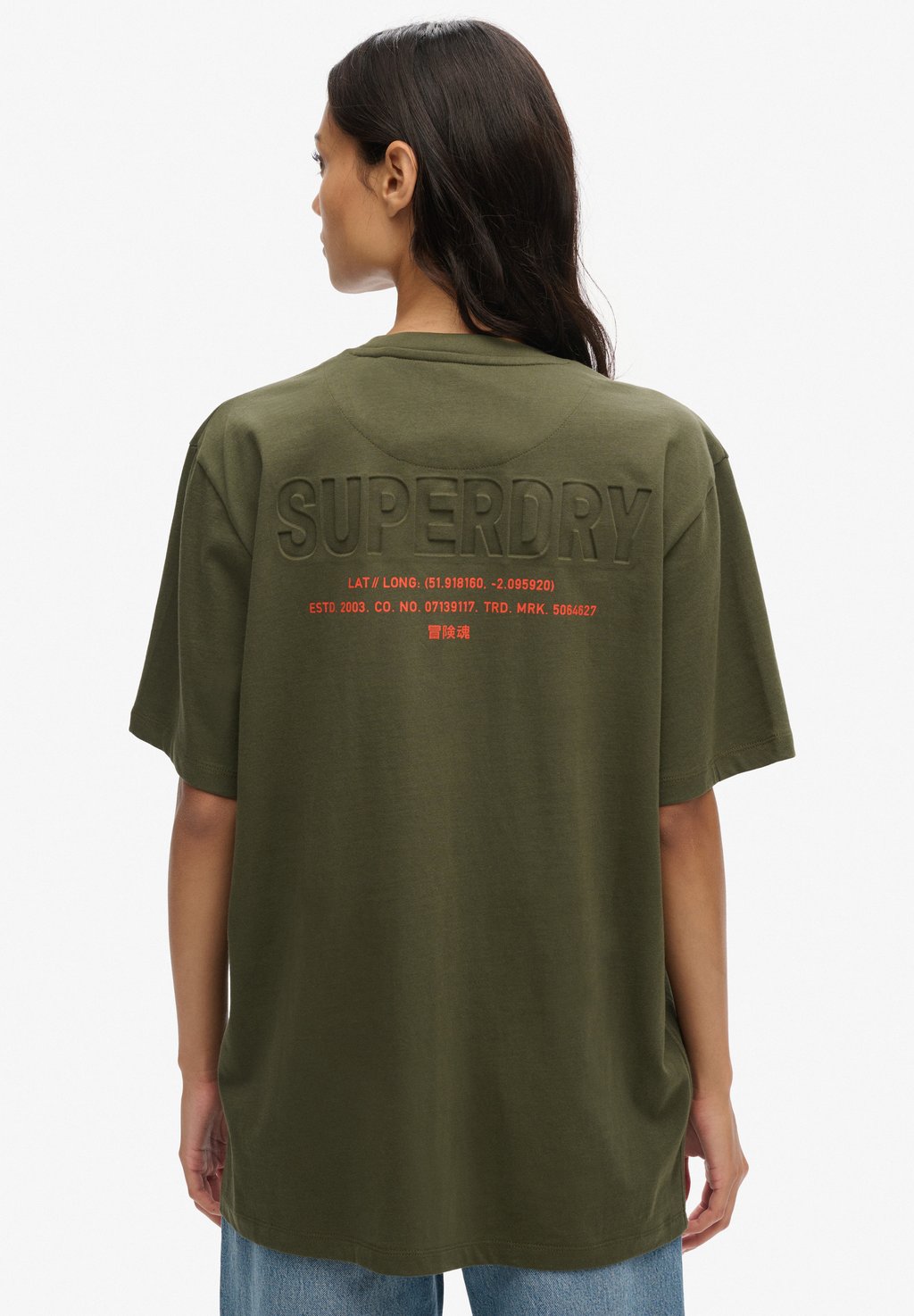

Футболка с принтом UTILITY LOGO Superdry, хаки