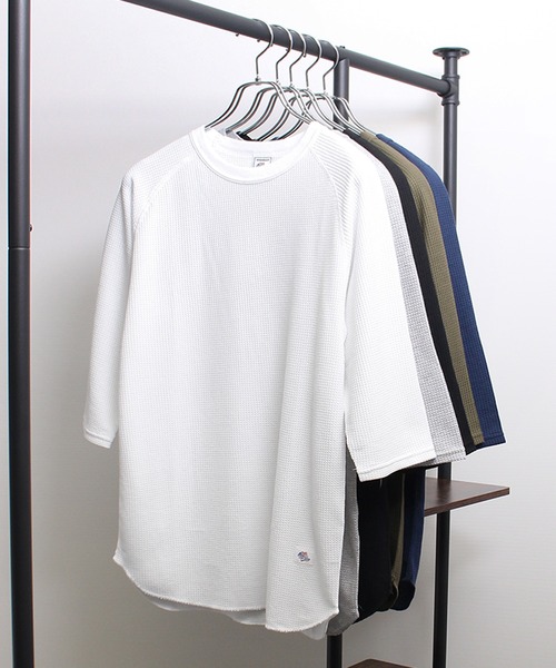 

Футболка-реглан с рукавами 3/4, вафельная ткань JEMORGAN, белый