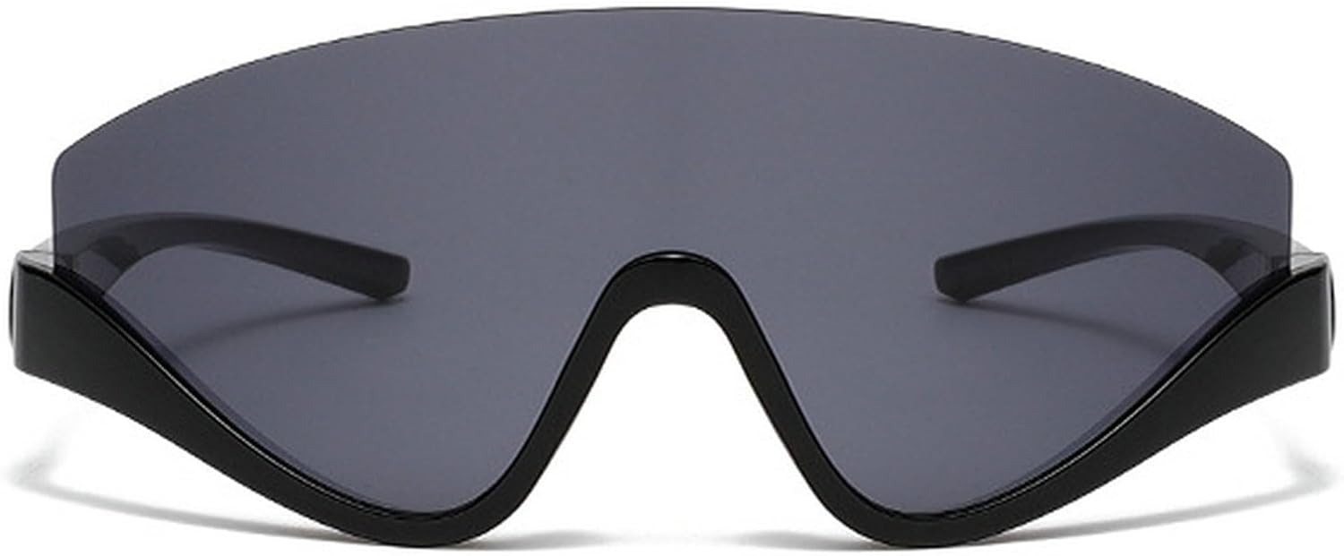 

Большие цельные спортивные солнцезащитные очки для женщин 2025 года, роскошные ветрозащитные очки для велоспорта, солнцезащитные очки для женщин для активного отдыха на природе mincl, Black