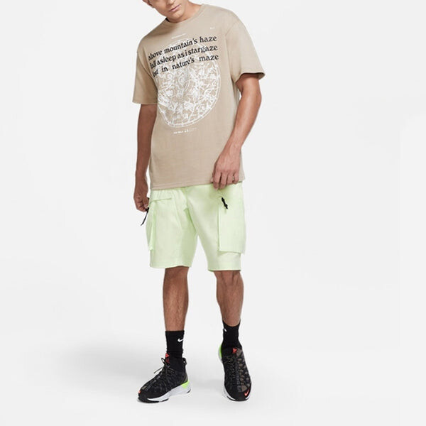 Футболка acg stargaze athleisure casual sports round neck short sleeve khaki Nike, хаки — фото 3