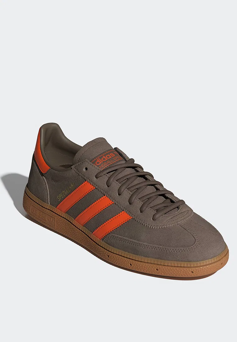 Кроссовки мужские, Handball Spezial, adidas, оранжевый/коричневый/золотой — фото 2