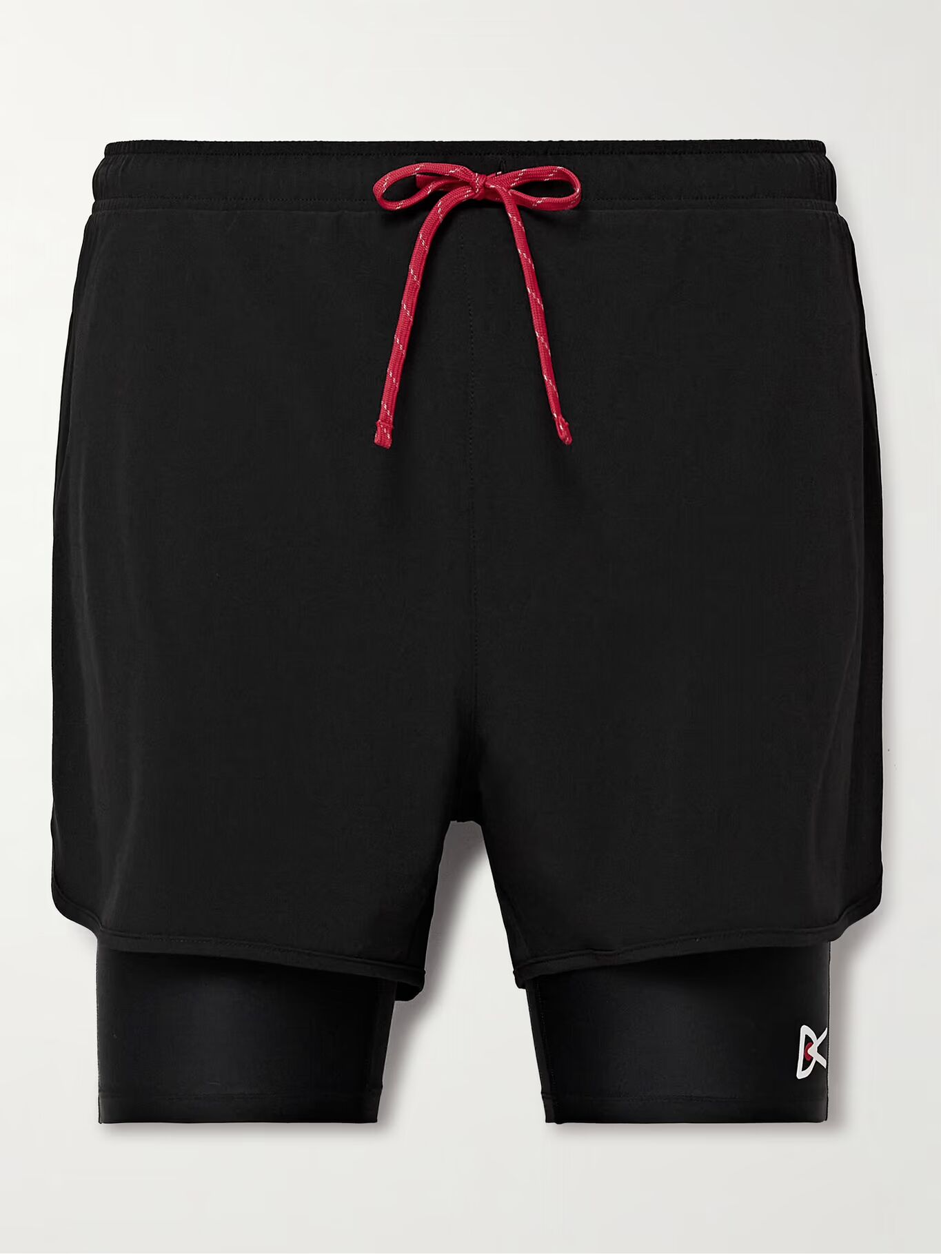 

Прямые шорты из эластичного джерси с принтом логотипа и завязками DISTRICT VISION, черный