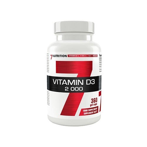 

7Nutrition, Витамин D3 2000 — 360 капсул.
