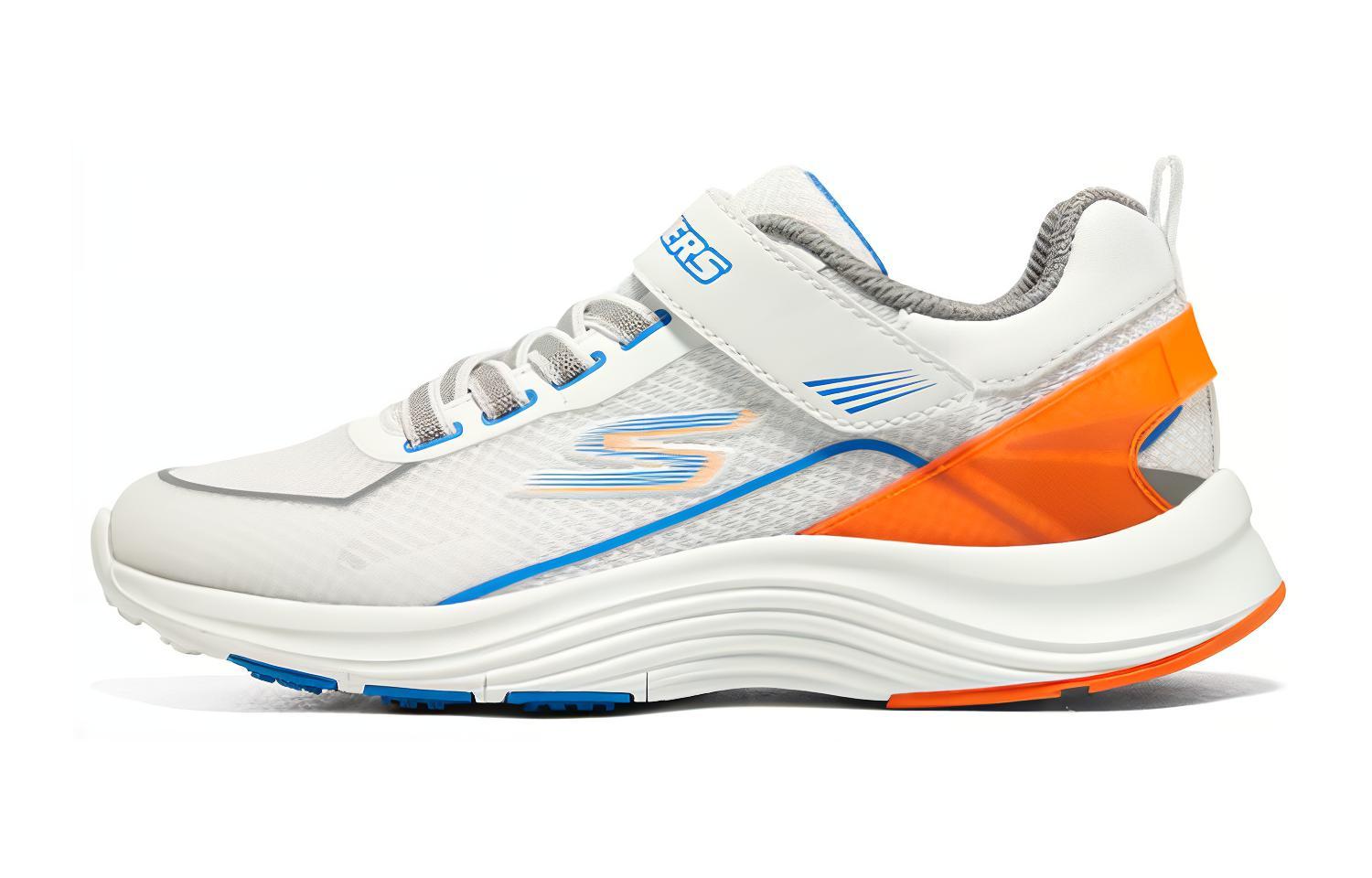 

Износостойкие низкие кроссовки для детей и подростков Skechers, белый/оранжевый