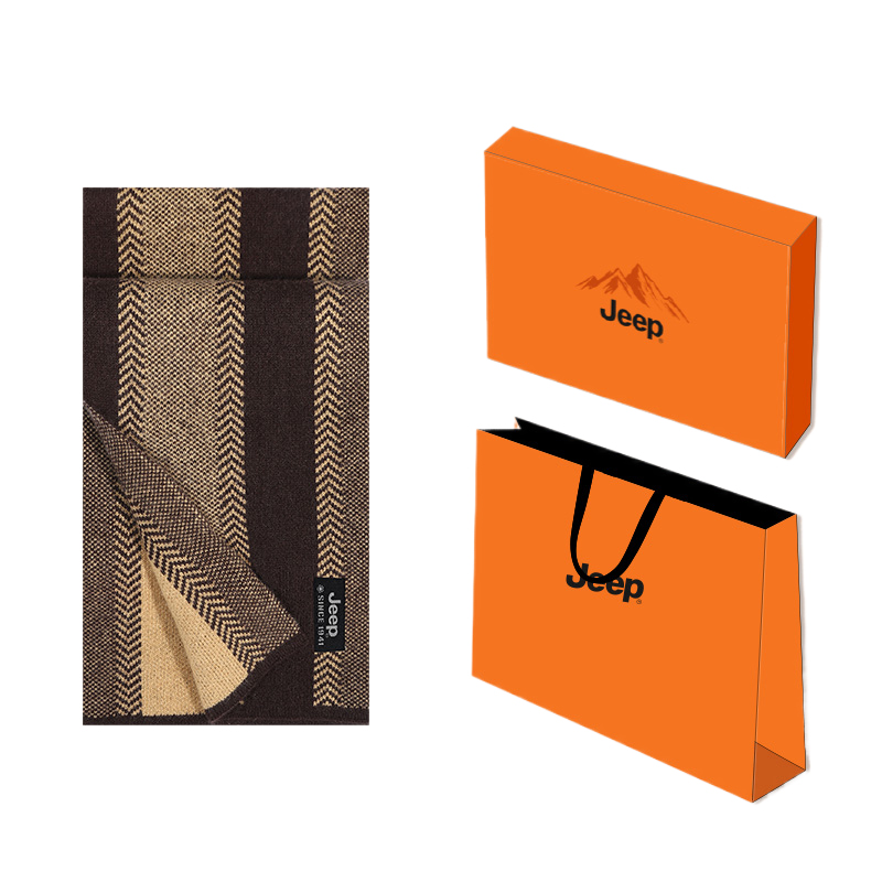 

Шарф из кашемира Unisex Jeep, coffee camel[fall winter first choice/warm guardian]