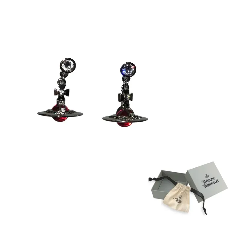 

Серебряные латунные серьги унисекс Silver Vivienne Westwood, серебряный