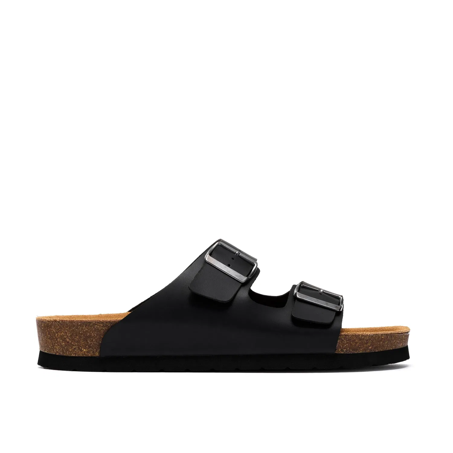 Сандалии-слайды с двумя ремешками Clarks, черный