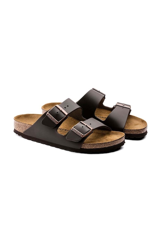 Кожаные сандалии Arizona Birkenstock, коричневый — фото 4