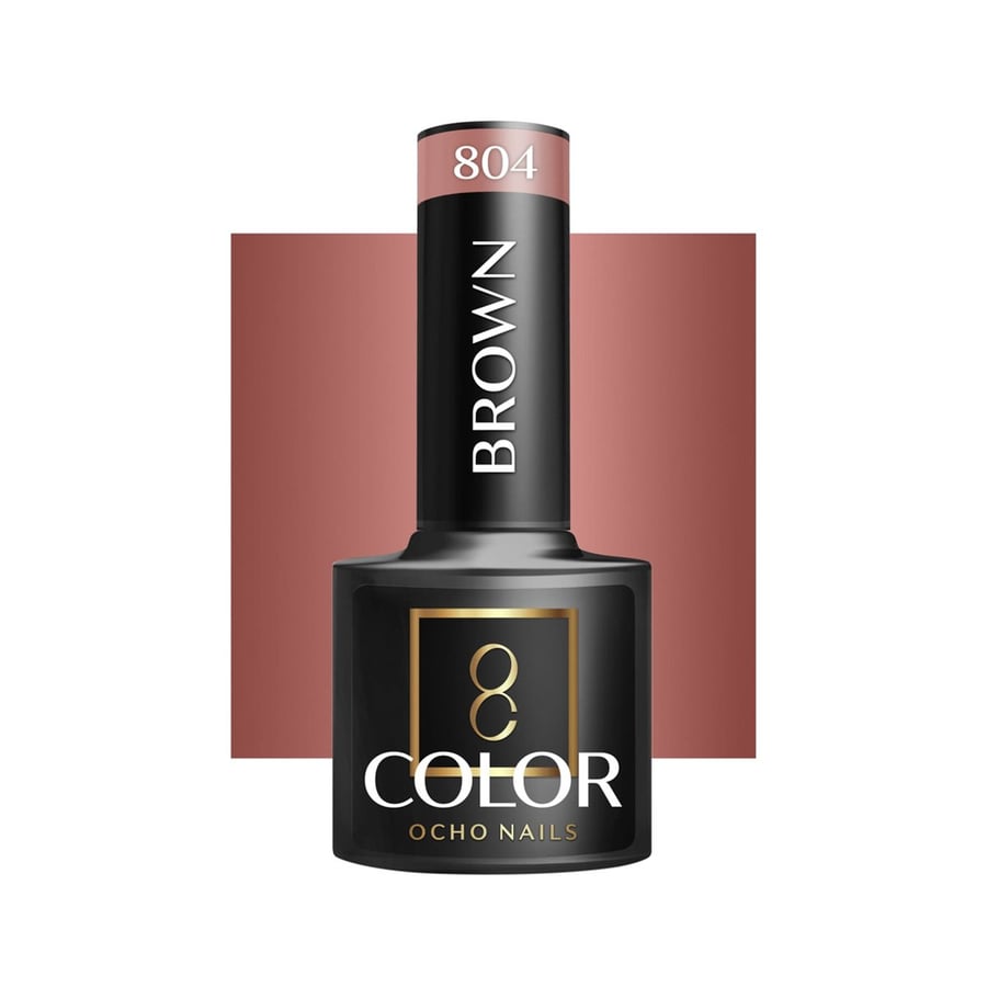 

OCHO NAILS Гибридный лак для ногтей коричневый 804 -5 г Active Shop