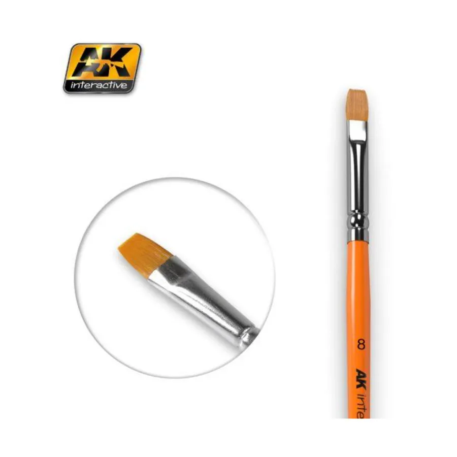 

Кисть 8 плоская, Brushes (AK-Interactive)