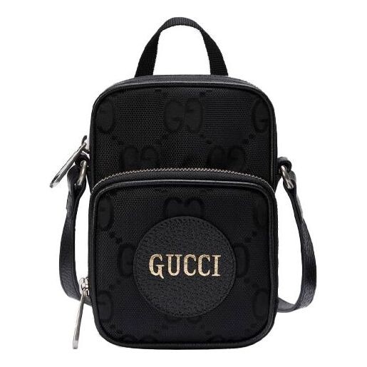 

Сумка off the grid otg environmental friendly series logo leather logo nylon handbag mini / black Gucci, черный