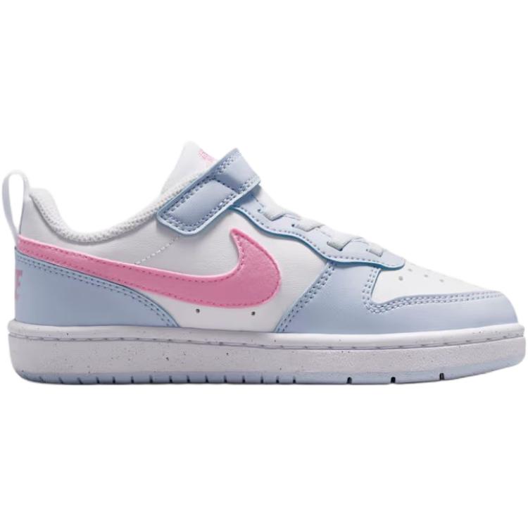 Nike Court Borough Low top Skateboard Shoes White Gray Kids' — фото 3