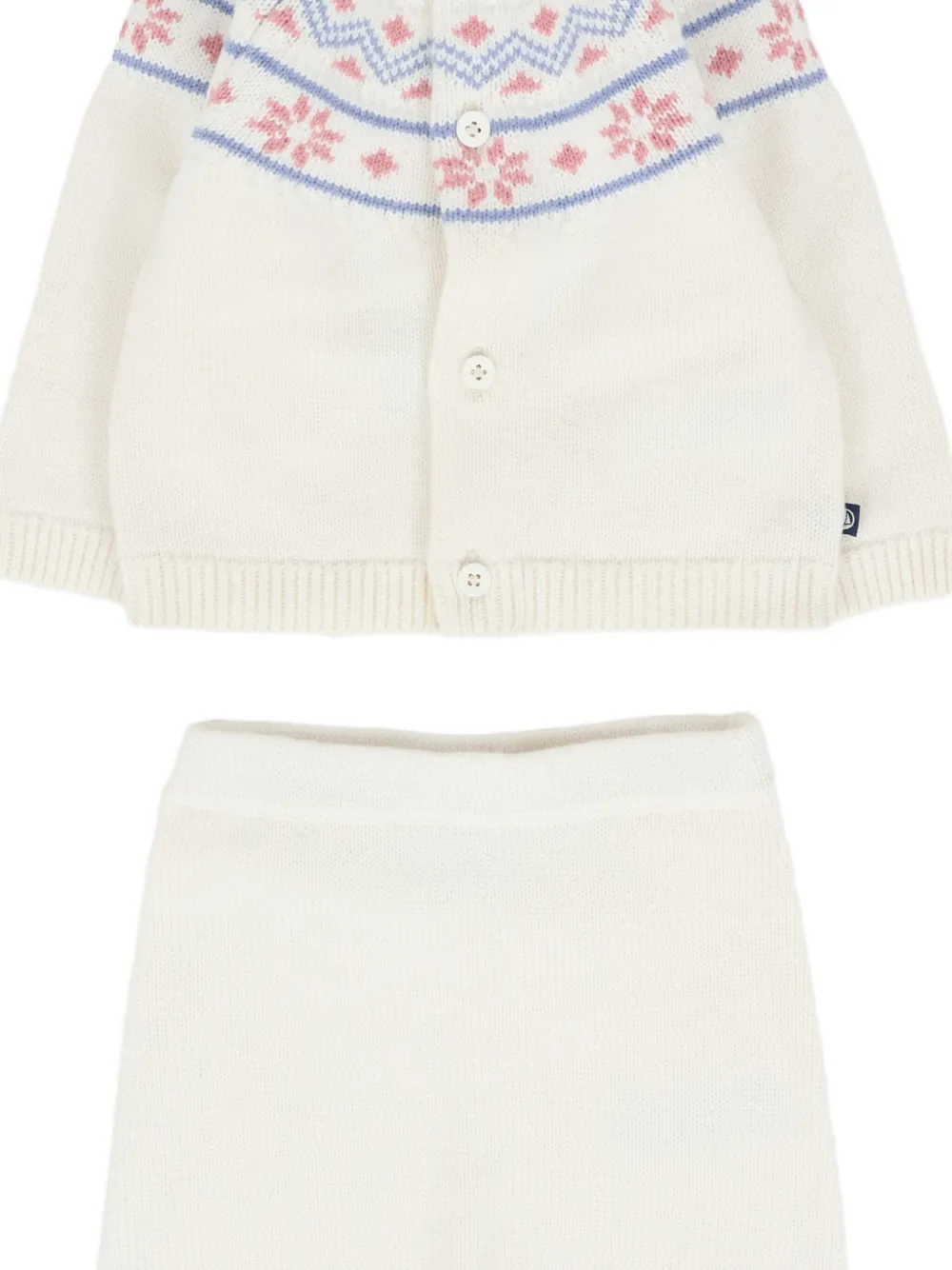 Комплект из топа и брюк с узором Petit Bateau, нейтральный — фото 3