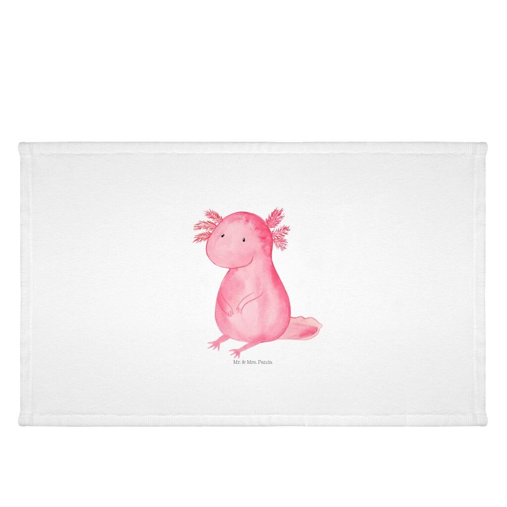 

Mr. & Mrs. Panda 50 x 100 полотенце Axolotl null - белое - подарок, тритон, мудрость, счастье, большое, дети, полотенца, довольный, образ жизни, ванная комната, белый
