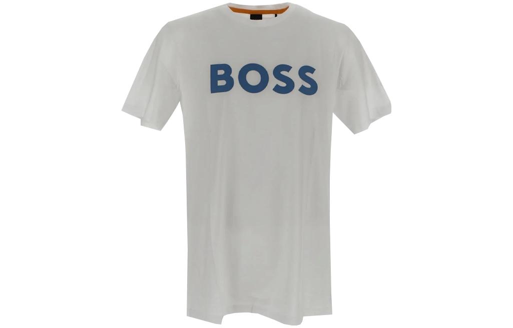 

Хлопковая футболка с логотипом HUGO BOSS, серый