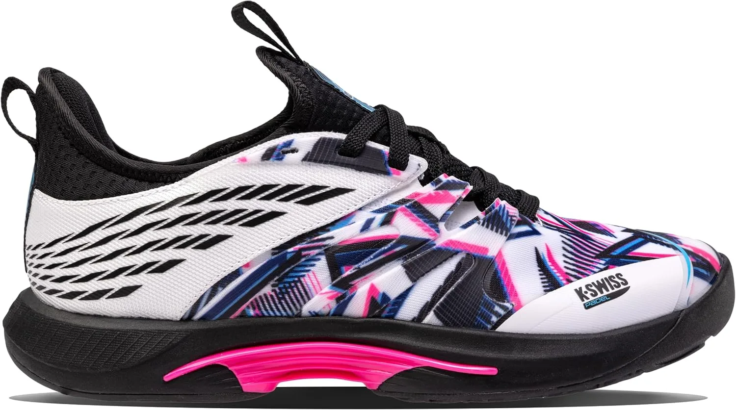 Мужские кроссовки для падела K-Swiss Speedtrac, белый/черный/розовый — фото 2