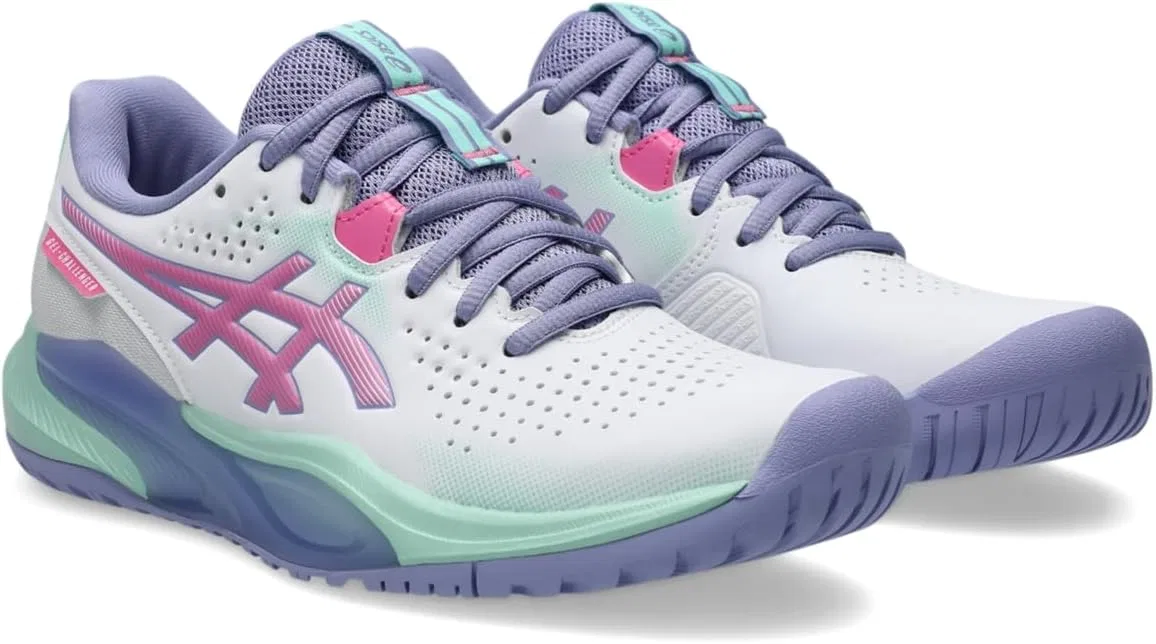 Кроссовки для тенниса ASICS Gel-Challenger 15, цвет White/Dragon Fruit — фото 2