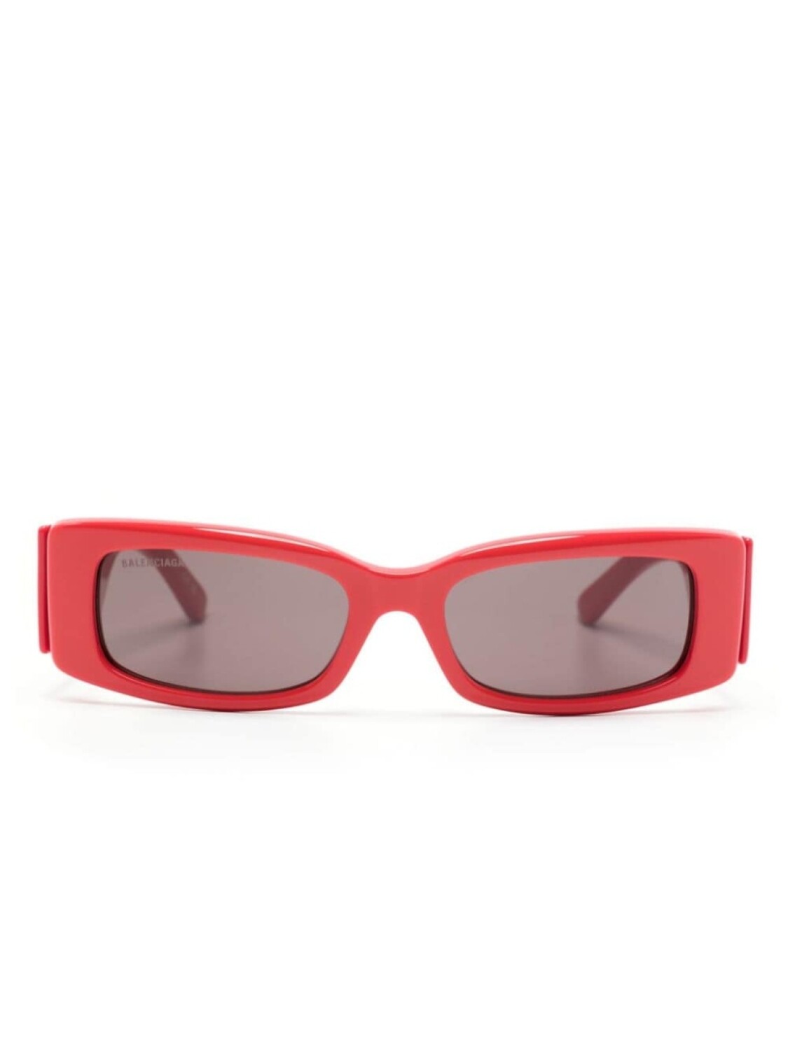 

Balenciaga Eyewear солнцезащитные очки в прямоугольной оправе с логотипом, красный