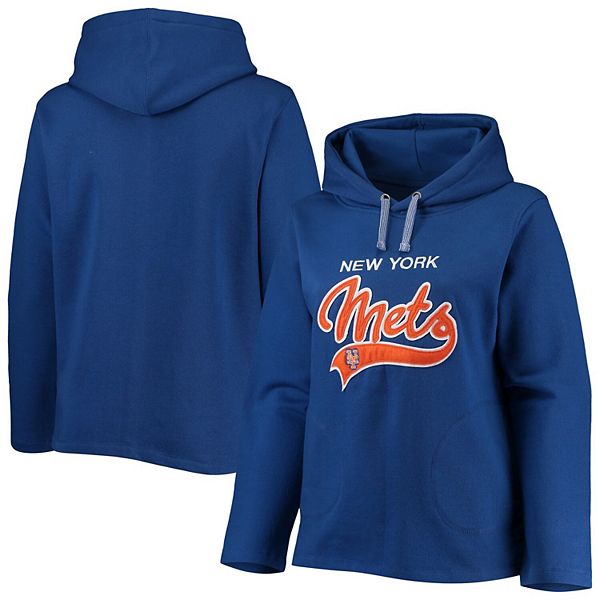 

Толстовка с капюшоном Women's Royal New York Mets Plus Size с боковыми разрезами Soft As A Grape, Фиолетовый, Толстовка с капюшоном Women's Royal New York Mets Plus Size с боковыми разрезами Soft As A Grape