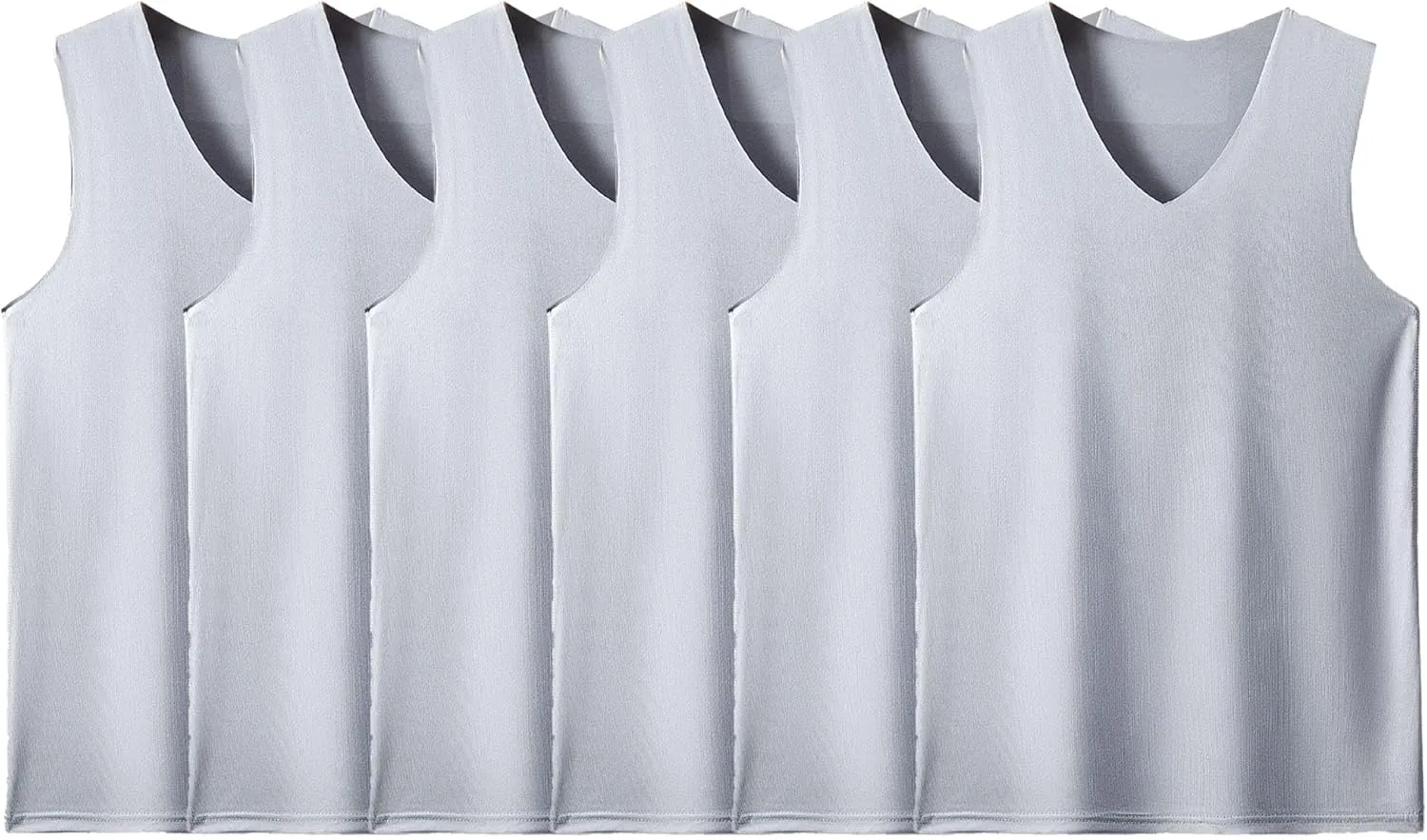 

JEKE-DG мужская майка-борцовка Slim Fit V-образный вырез 6 шт