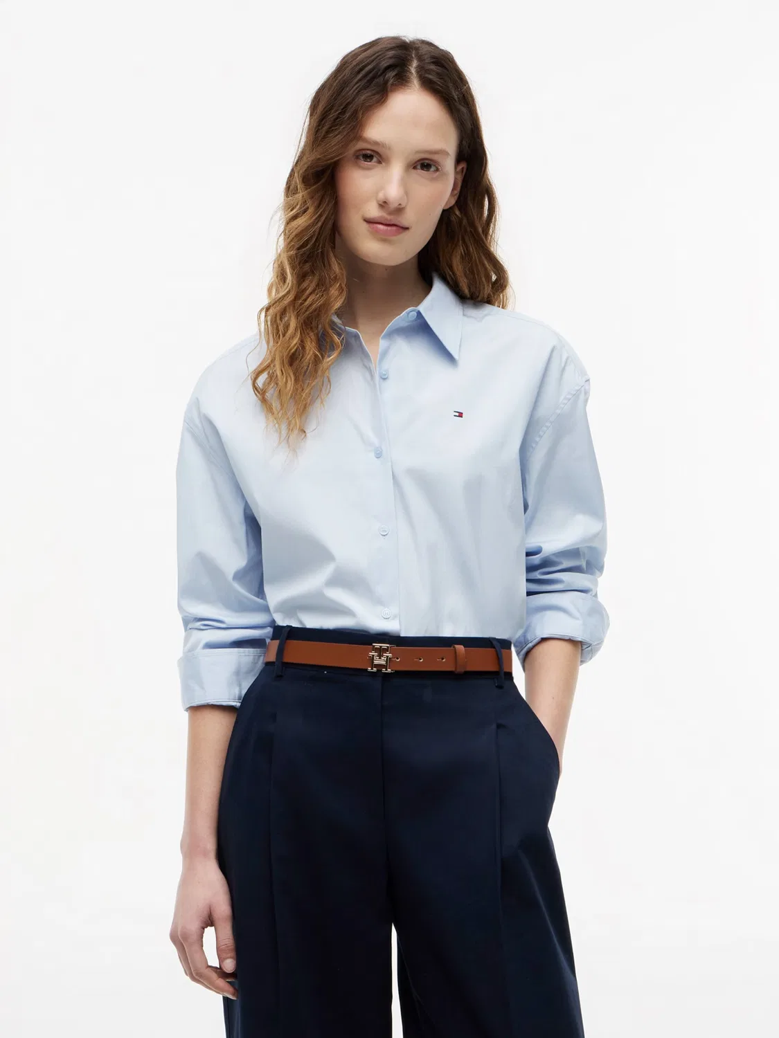 Блузка Tommy Hilfiger, Pastel Blue — фото 2