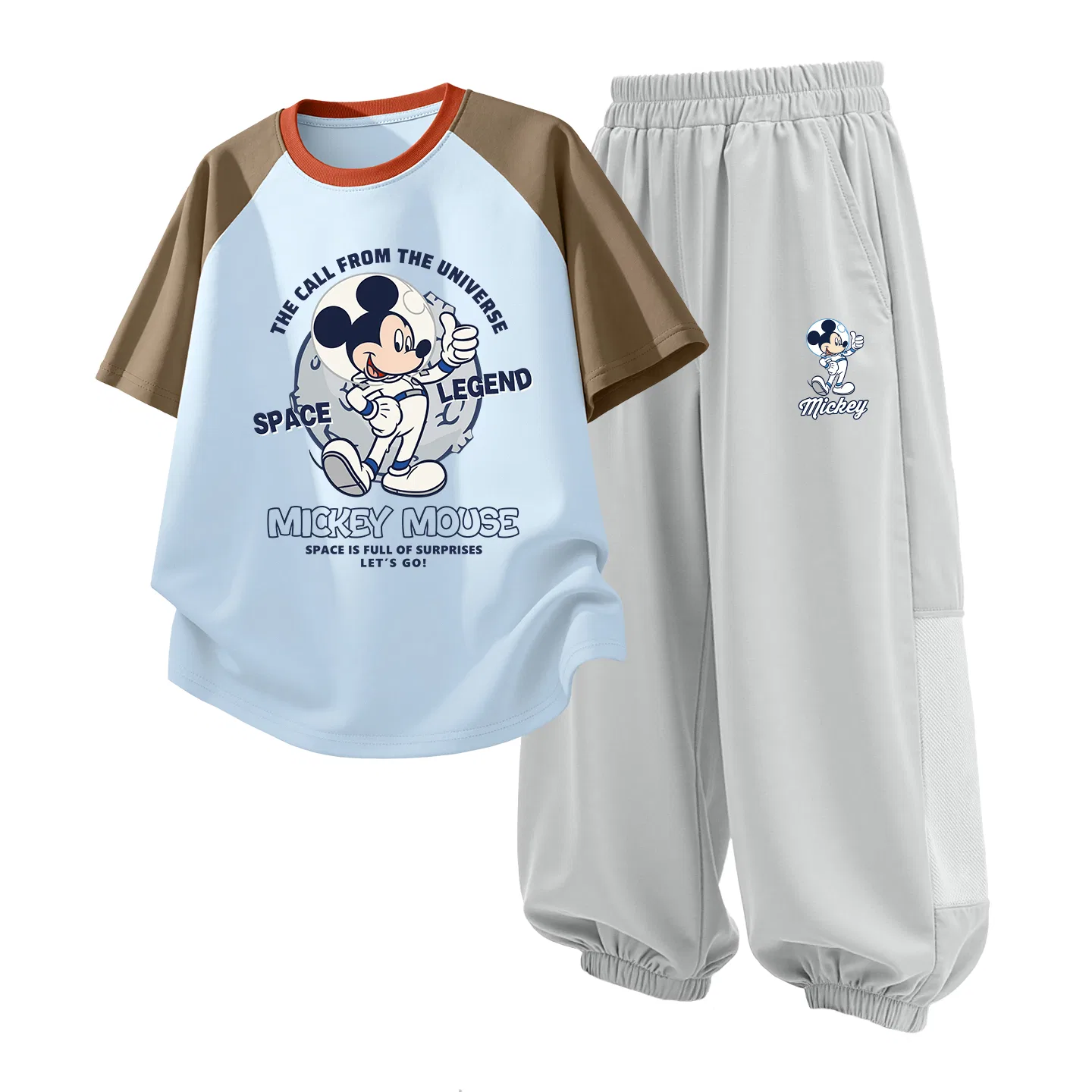 Детский спортивный костюм Casual Sportswear 2 Piece Set Disney, Astronaut Space Brown+Astronaut Misty Mountain Gray