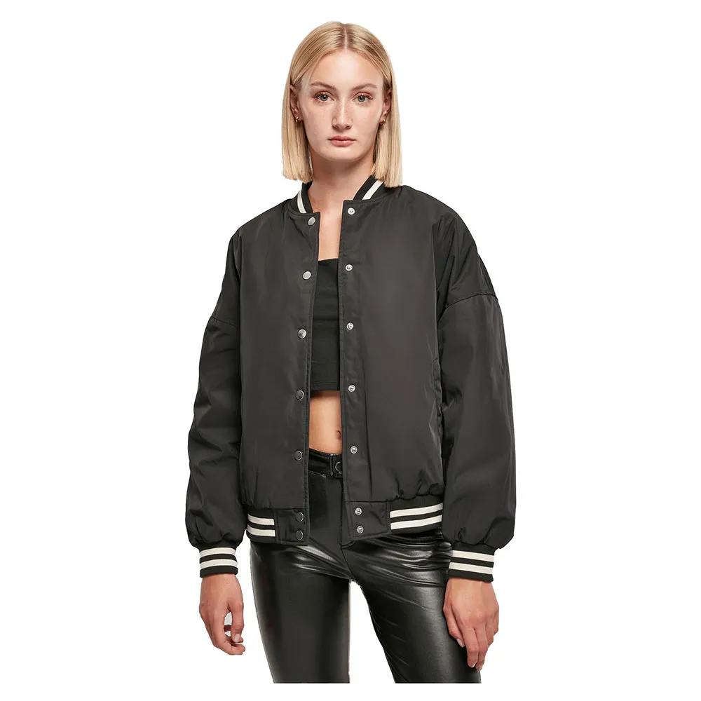 

Куртка Urban Classics Oversized Recycled College bomber, черный