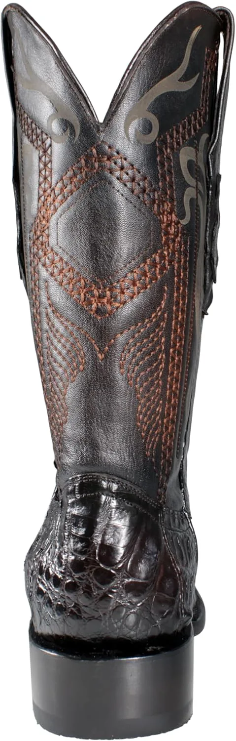 Ковбойские сапоги El General Authentic из кожи каймана, модель Nape Western 137 Generic, коричневый — фото 2