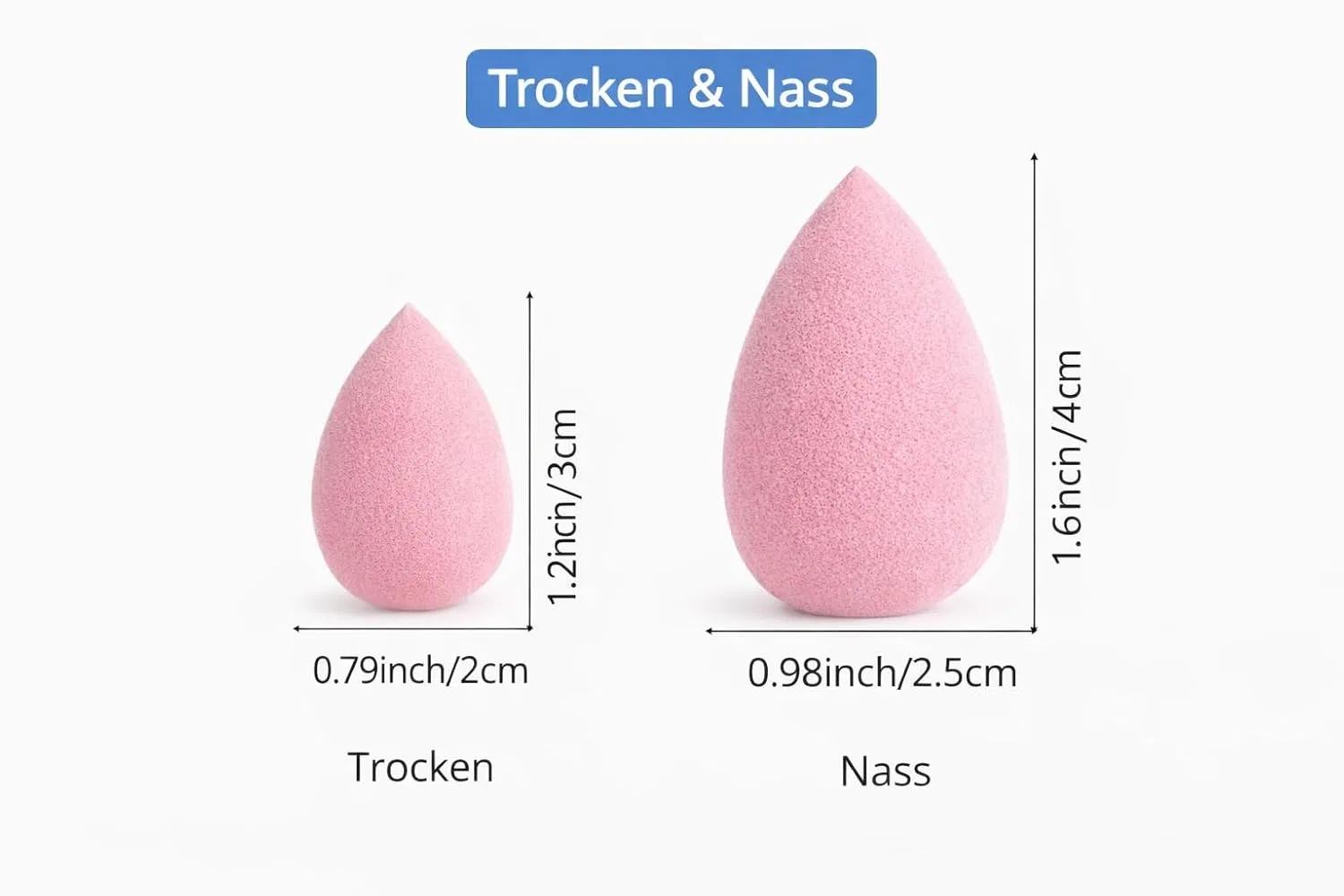 Набор спонжей для макияжа «Rose Glow» (12 шт.) Generisch, Set Of 12 Rose Glow — фото 3