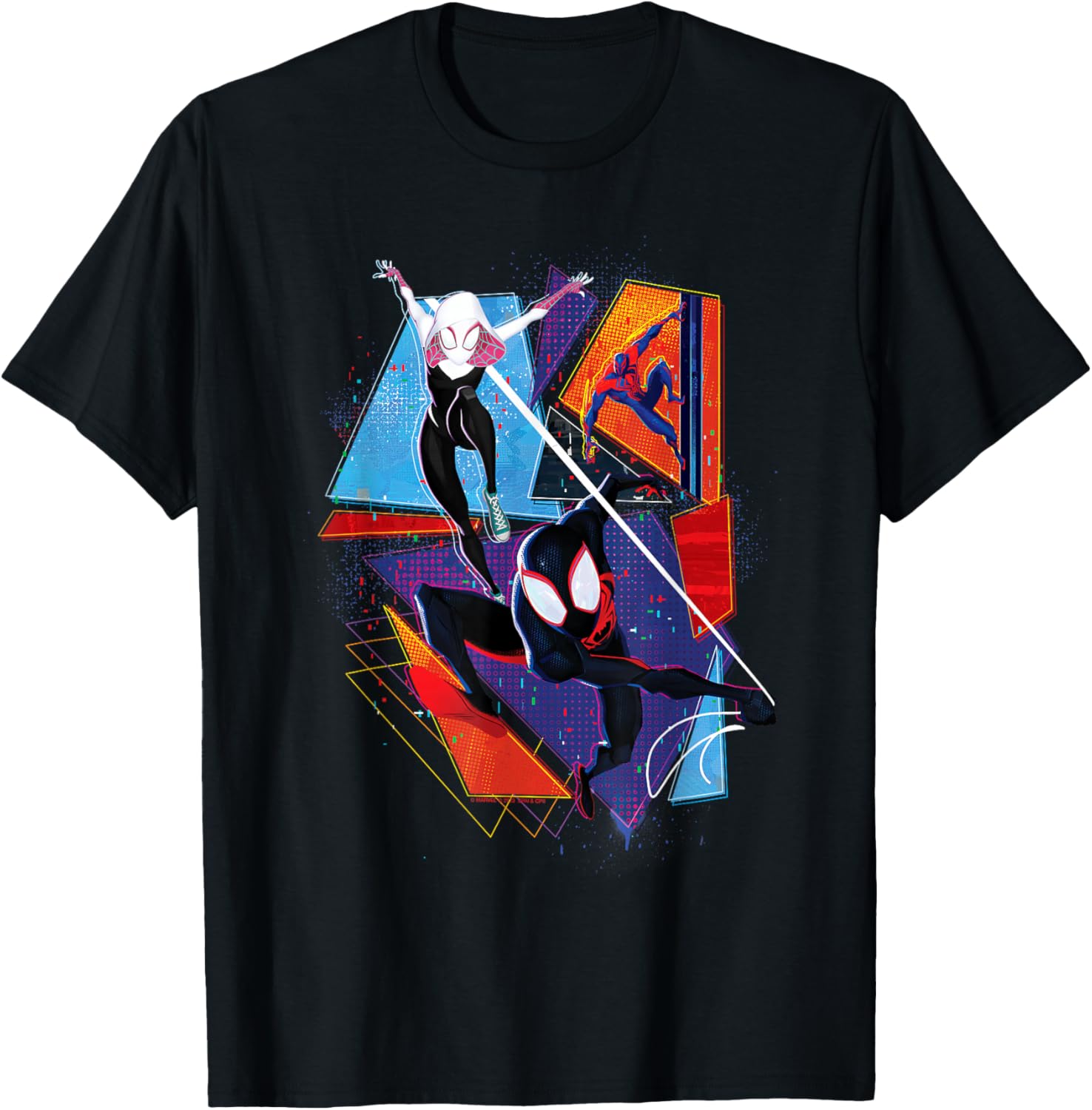 

Футболка Marvel Spider-Man: Across the Spiderverse Three Spiders, черная