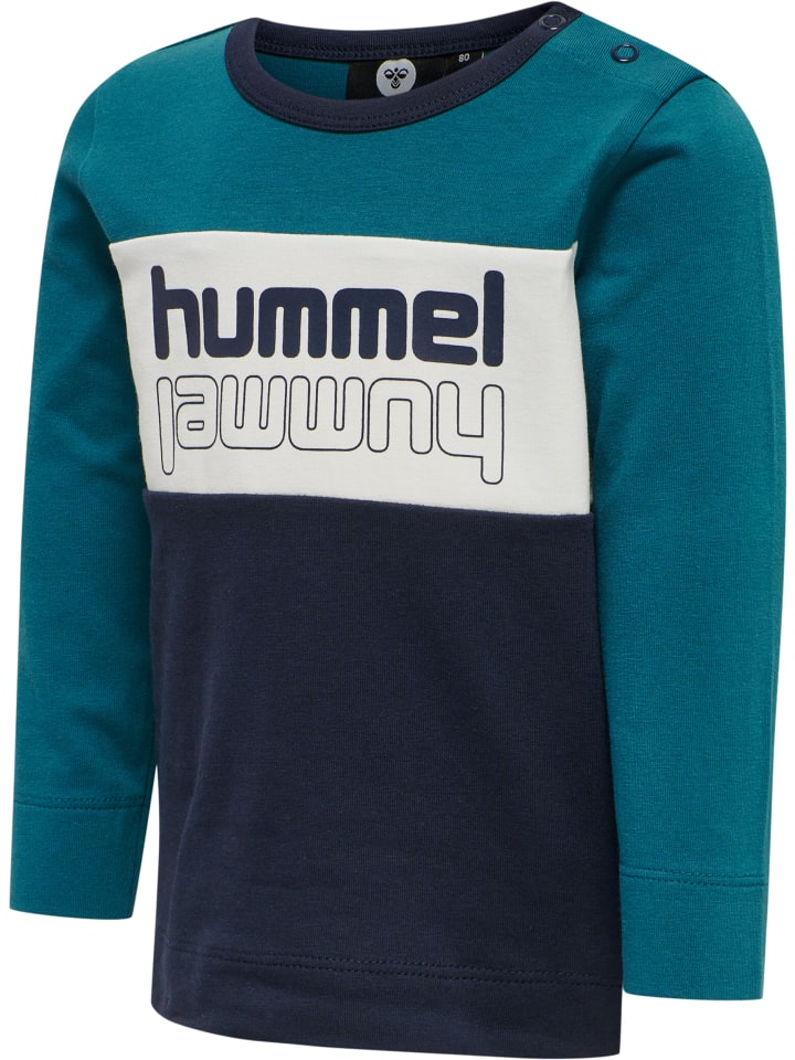 Hummel Футболка Hmlbolt для мальчиков, СИНЕ-КОРАЛЛОВАЯ — фото 4