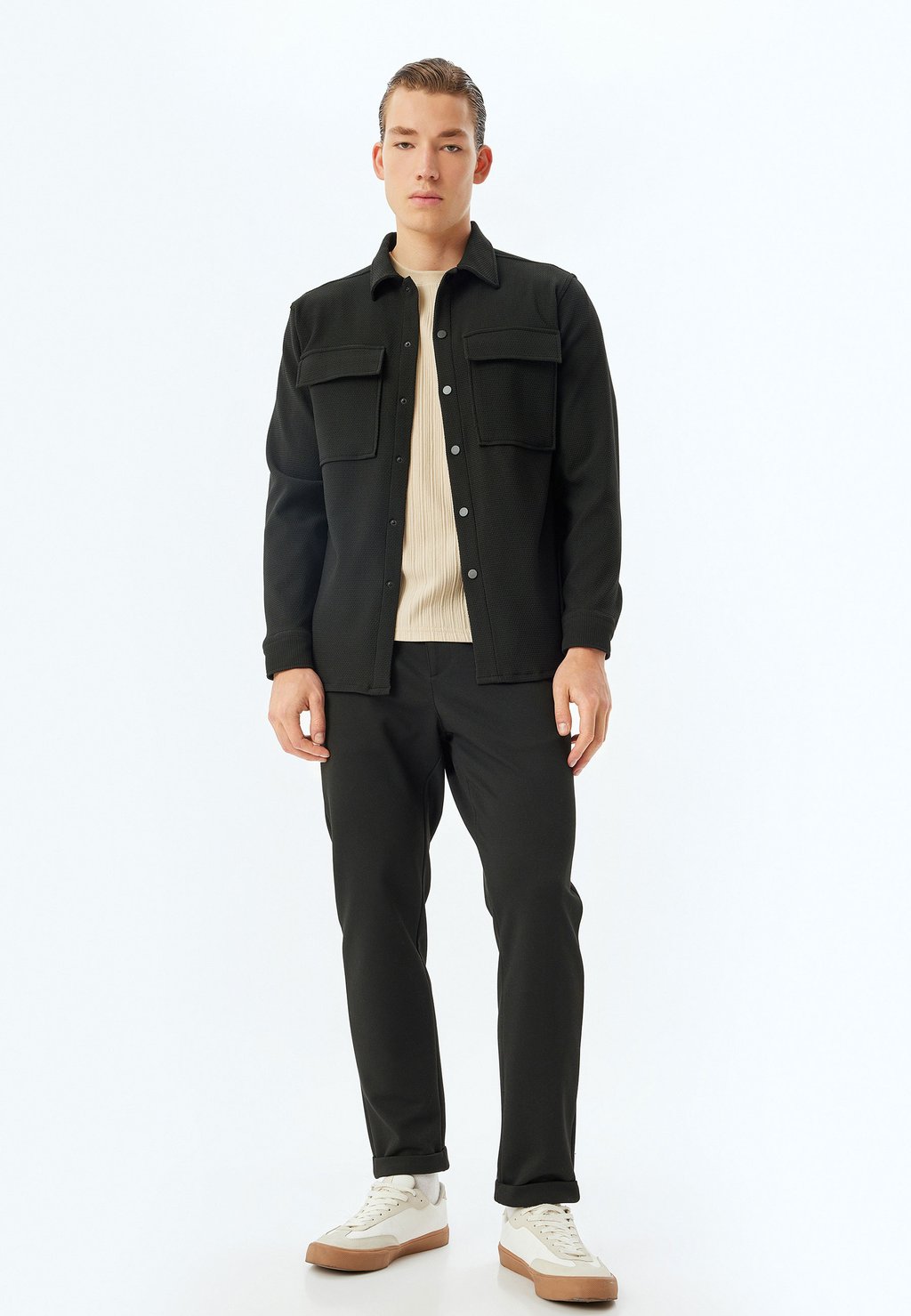 

Летняя куртка BUTTON DETAIL Koton, черный